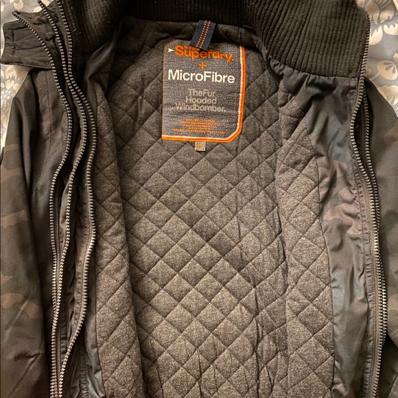 Superdry Jackets Coats Superdry Fur Hooded Windbomber Poshmark